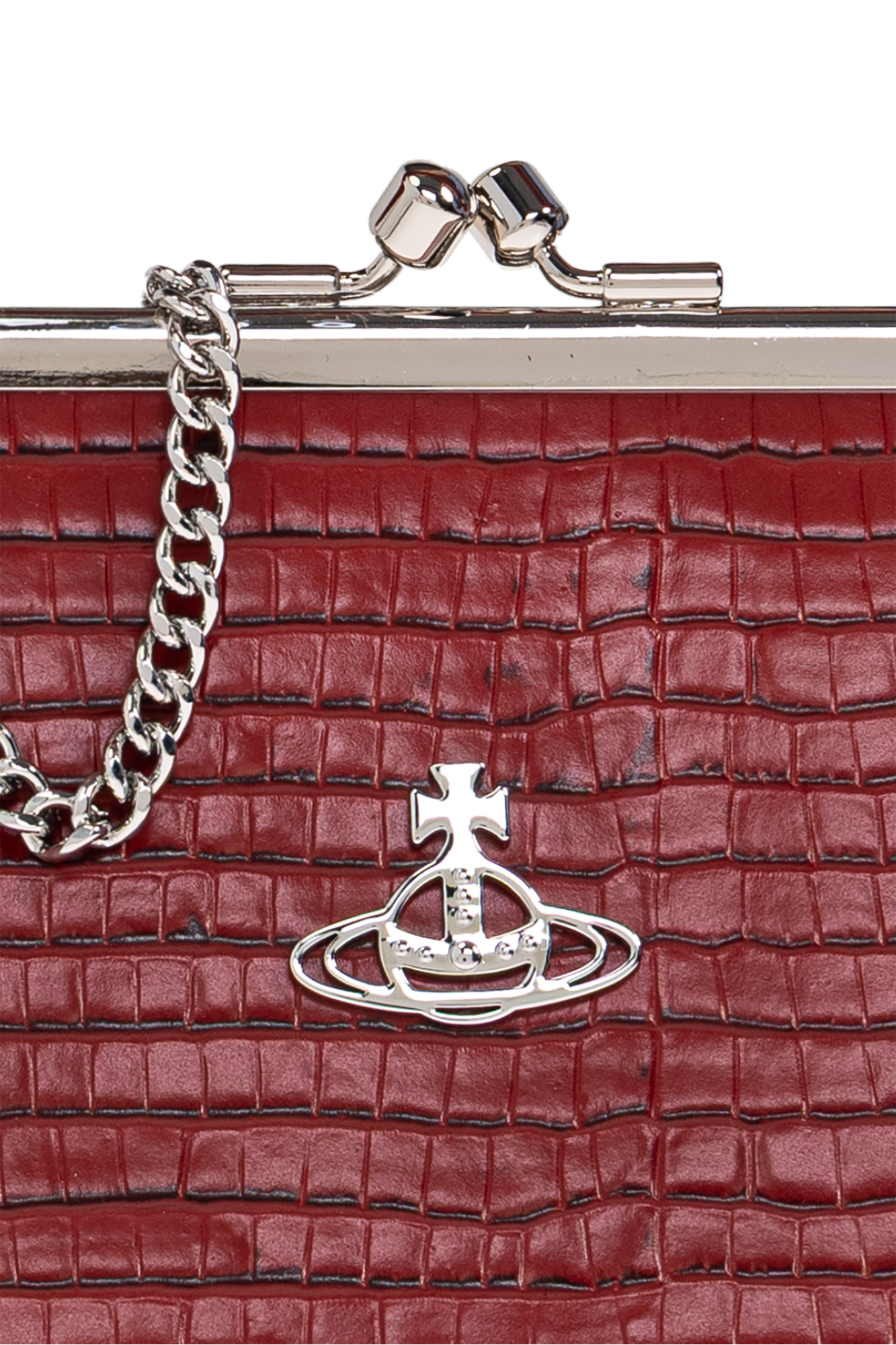 小物 Vivienne Westwood/Salvatore Ferragamo Vivienne Westwood Envelope Crocodile-effect Patent Leather